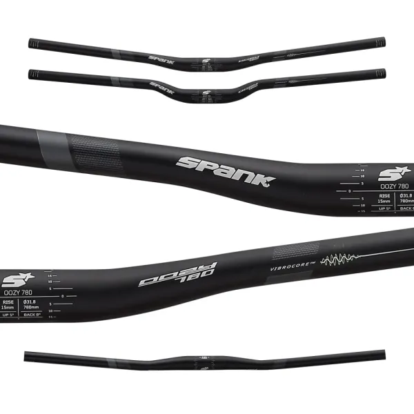 Руль SPANK OOZY 780 Vibrocore™, 25R Black Grey