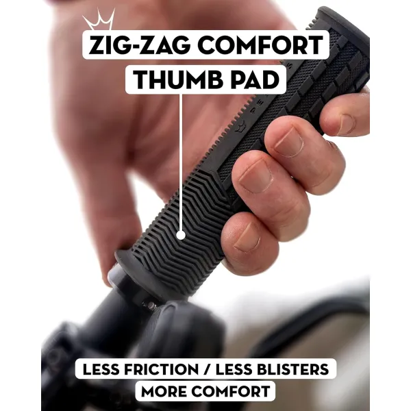 Гріпси Peaty's Monarch Grip, Thick 32>34mm, Knurl Race Control, Gum