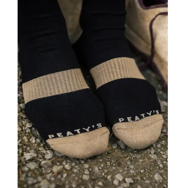 Шкарпетки Peaty's AW25 ShredSock - Block, Black/Brown, 10