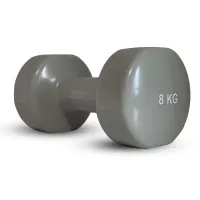 Гантель виниловая Stein 8 кг/ шт / серая