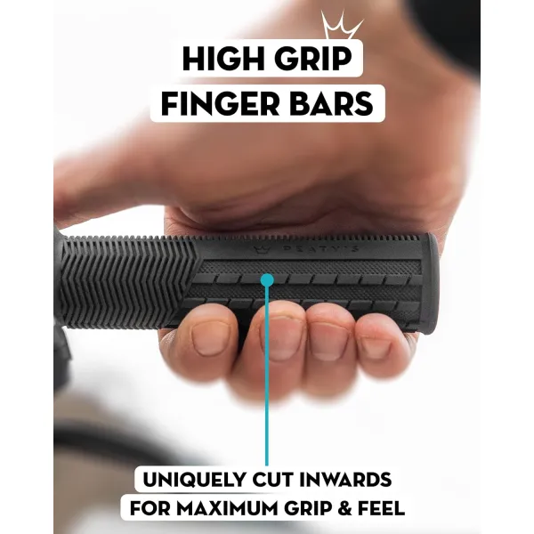 Гріпси Peaty's Monarch Grip, Thick 32>34mm, Knurl Race Control, Gum