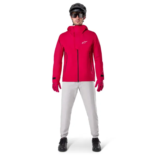 Куртка дощовик Alpinestars A-DURA ELITE RAIN JACKET RED FLUO, XL