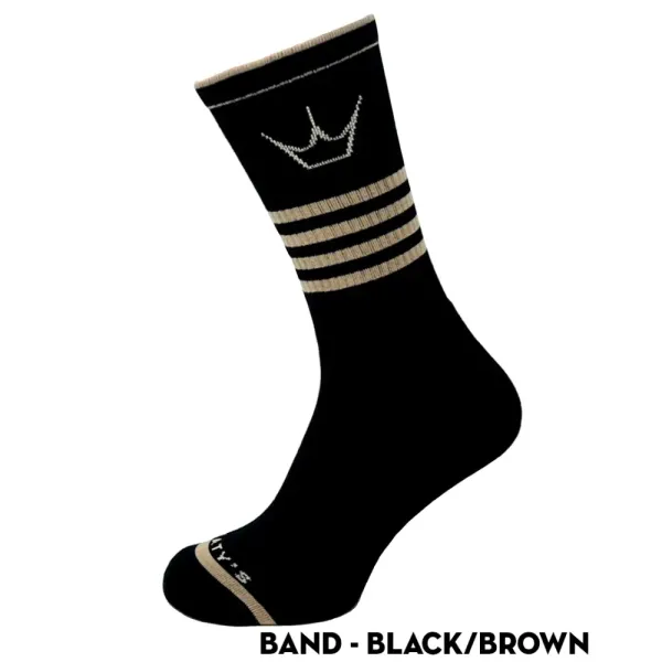Шкарпетки Peaty's AW25 ShredSock - Band, Black/Brown, 10