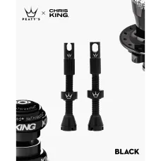 Ніпелі Peaty's x Chris King Tubeless Valves, 42mm, Black