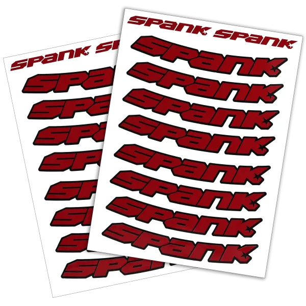 Набір наклейок на обода SPANK Decal kit, Red