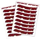 Набір наклейок на обода SPANK Decal kit, Red