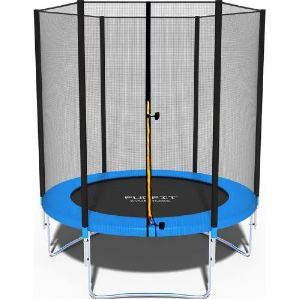 Батут Funfit 6ft (183см) синій з зовнішньою сіткою