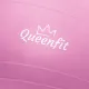 Фитбол Queenfit 65см розовый + насос