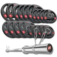 Набір олімпійський Hop-Sport PRO 125кг з грифом 220см
