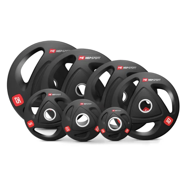 Набір олімпійський Hop-Sport PRO 50кг з W-подібним грифом