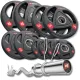 Набір олімпійський Hop-Sport PRO 50кг з W-подібним грифом