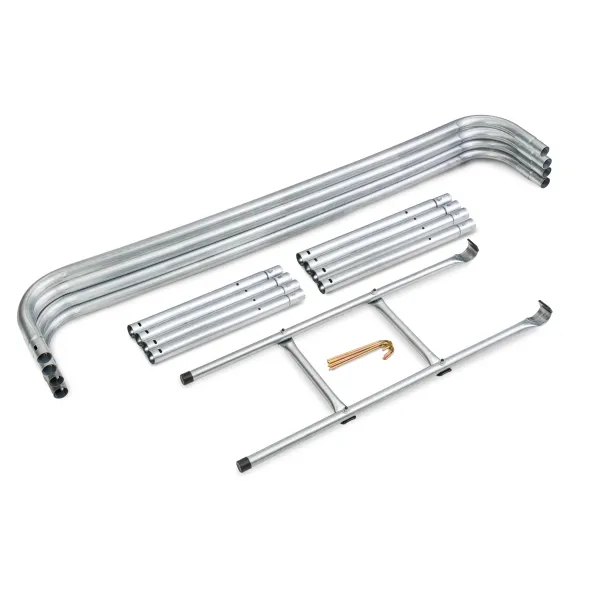 Батут Hop-Sport 10ft (305см) чорно-зелений з внутрішньою сіткою (4 ноги)