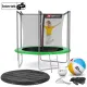 Батут Hop-Sport 8ft (244см) зелений з внутрішньою сіткою