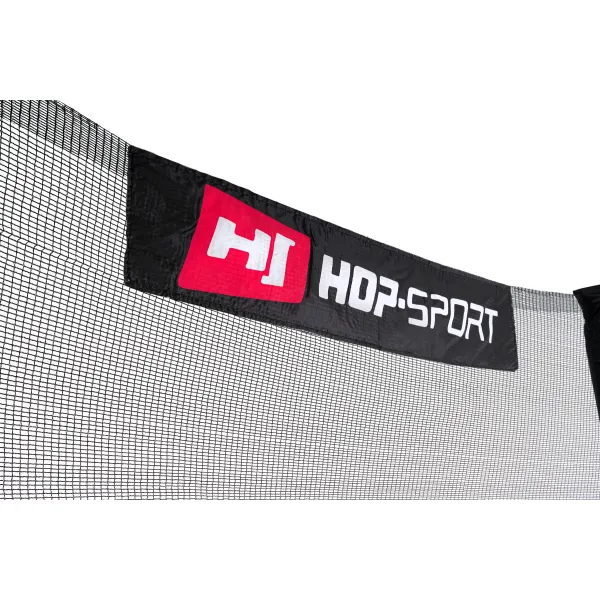 Батут Hop-Sport 10ft (305см) чорно-зелений з внутрішньою сіткою (4 ноги)
