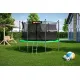 Батут Hop-Sport 12ft (366см) зелений із внутрішньою сіткою