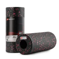 Роллер масажер (валик, ролик) гладкий Hop-Sport EPP 33см HS-P033YG чорно-червоний