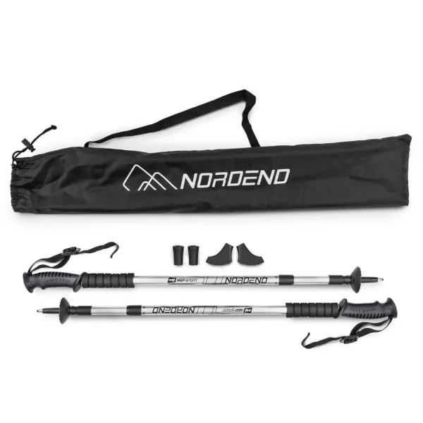 Трекинговые палки Hop-Sport Nordend серебристые