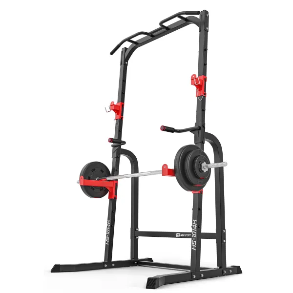 Силова станція Hop-Sport HS-1014K з тримачем для штанги та брусами