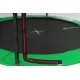 Батут Hop-Sport 10ft (305см) чорно-зелений з внутрішньою сіткою (4 ноги)