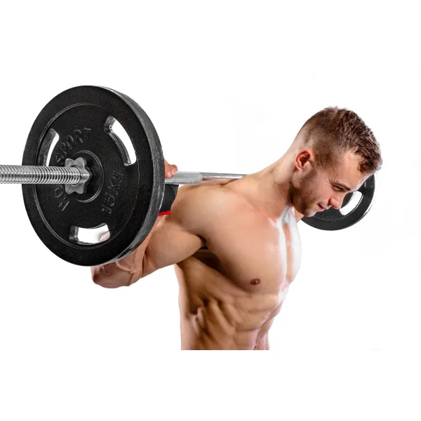 Набір STRONG 66кг з прямим, W-подібним і гантельними грифами