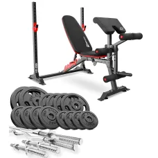 Набор Hop-Sport Strong 76кг со скамьей HS-1095