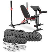 Набор Hop-Sport Strong 106кг со скамьей HS-1095