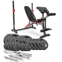 Набор Hop-Sport Strong 116кг со скамьей HS-1095
