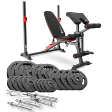 Набор Hop-Sport Strong 116кг со скамьей HS-1095