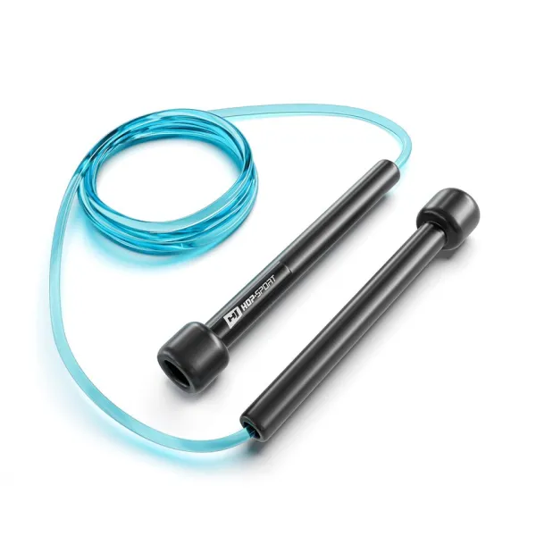 Скакалка Hop-Sport Crossfit NEW з пластиковими ручками HS-P025JR синя