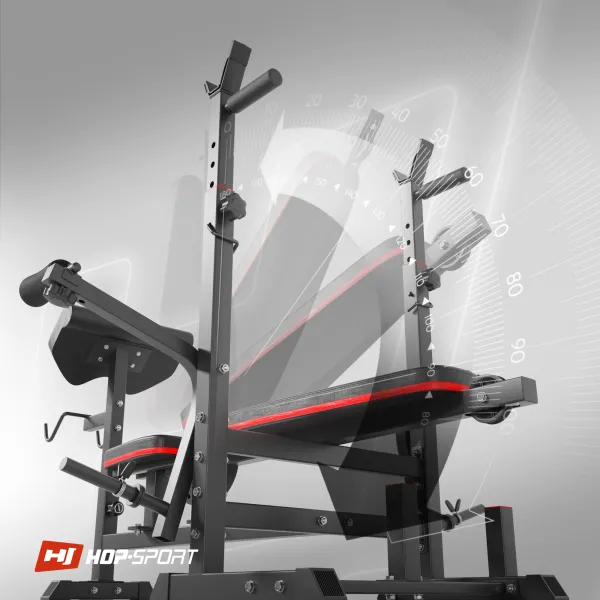 Лавка тренувальна Hop-Sport HS-1075 Pro із партою Скотта