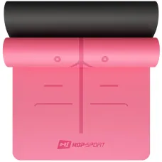 Йога-мат Hop-Sport PU 0,5см 183 x 68см HS-P005GM розовый