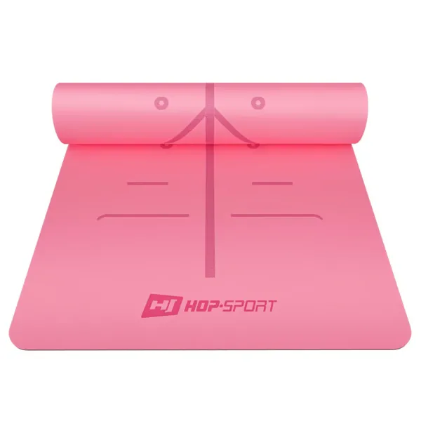Йога-мат Hop-Sport PU 0,5см 183 x 68см HS-P005GM рожевий
