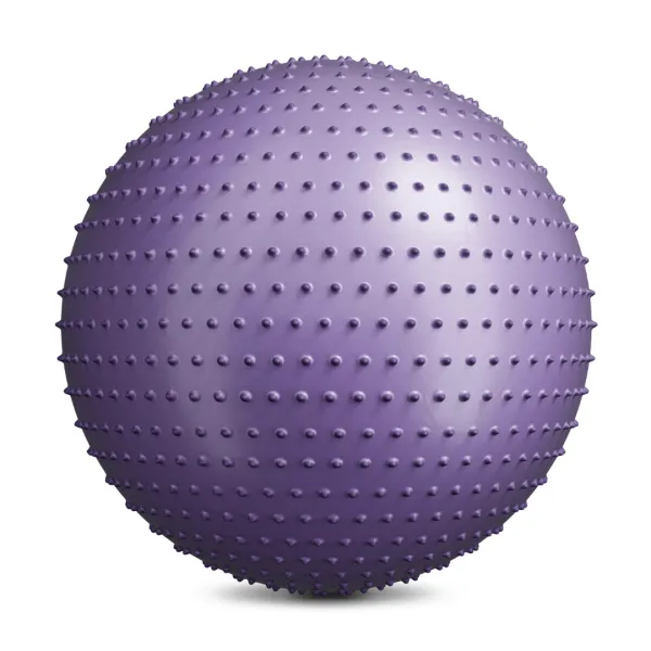 Фитбол массажный Hop-Sport 65см фиолетовый + насос