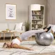 Фітбол масажний Hop-Sport 65см сріблястий + насос