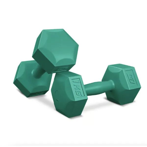 Гантели для фитнеса композитные Hop-Sport HS-C010DS 2х1кг бирюзовый