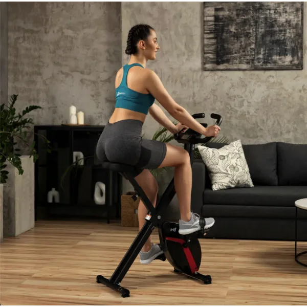 Велотренажер Hop-Sport HS-3020X Quest X-Bike черно-красный