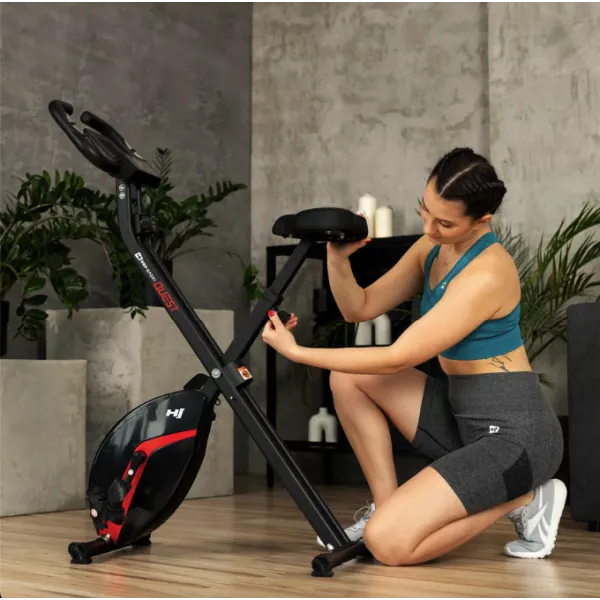 Велотренажер Hop-Sport HS-3020X Quest X-Bike черно-красный