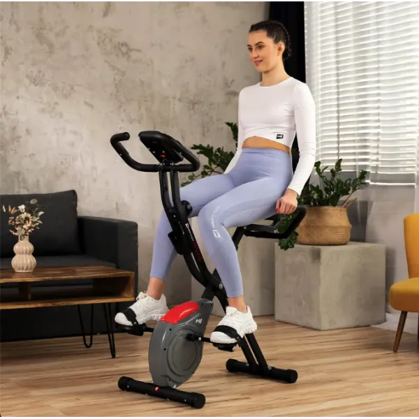Велотренажер Hop-Sport HS-3030X Apeks X-Bike сірий