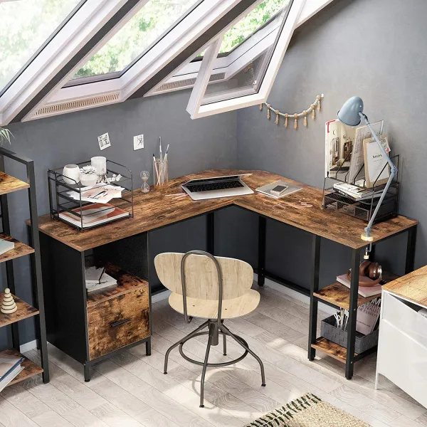 Письмовий комп'ютерний стіл Leobert Oxford кутовий в стилі Loft
