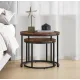 Комплект журнальных столиков Leobert Oreo круглый коричневый