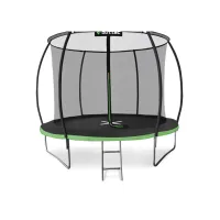 Батут Outtec Premium 12ft (374см) черно-зеленый с внутренней сеткой