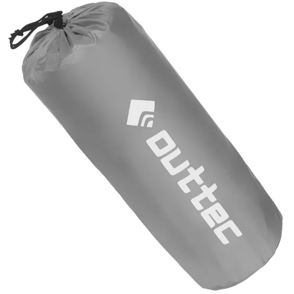 Надувной коврик Outtec 195х55х5см с подушкой серый