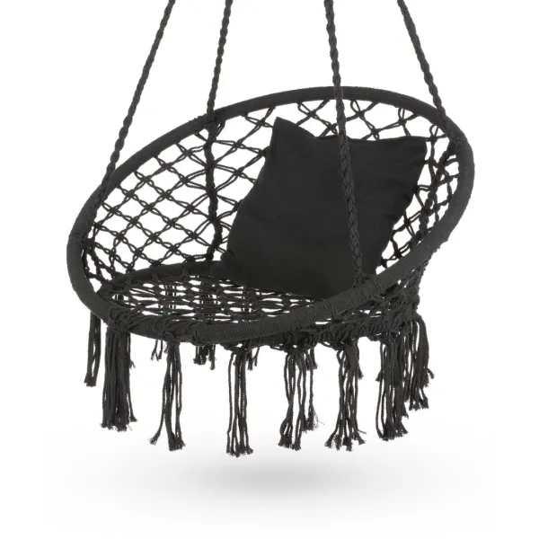 Садова гойдалка Boho Outtec XXL чорний