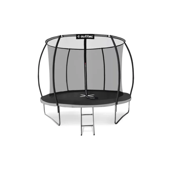 Батут Outtec Premium 10ft (312см) чорно-сірий з внутрішньою сіткою