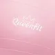 Фітбол Queenfit 65см світло-рожевий + насос