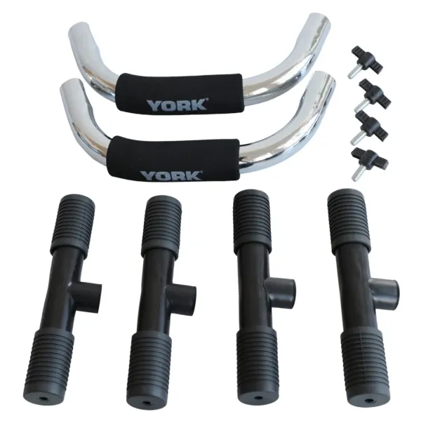 Упори для віджимань York Fitness (пара), хром