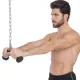Ручка для тяги York Fitness V-подібна на трицепс з гумовими рукоятками, хром