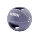 Мяч медбол 10кг York Fitness с двумя ручками фиолетовый