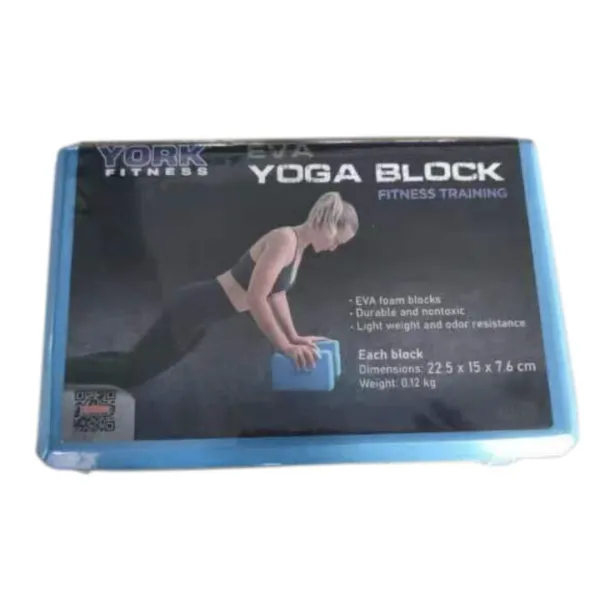 Блок для йоги York Fitness синий