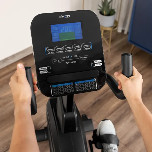 Горизонтальний велотренажер Gymtek XBR6000 електромагнітний синій